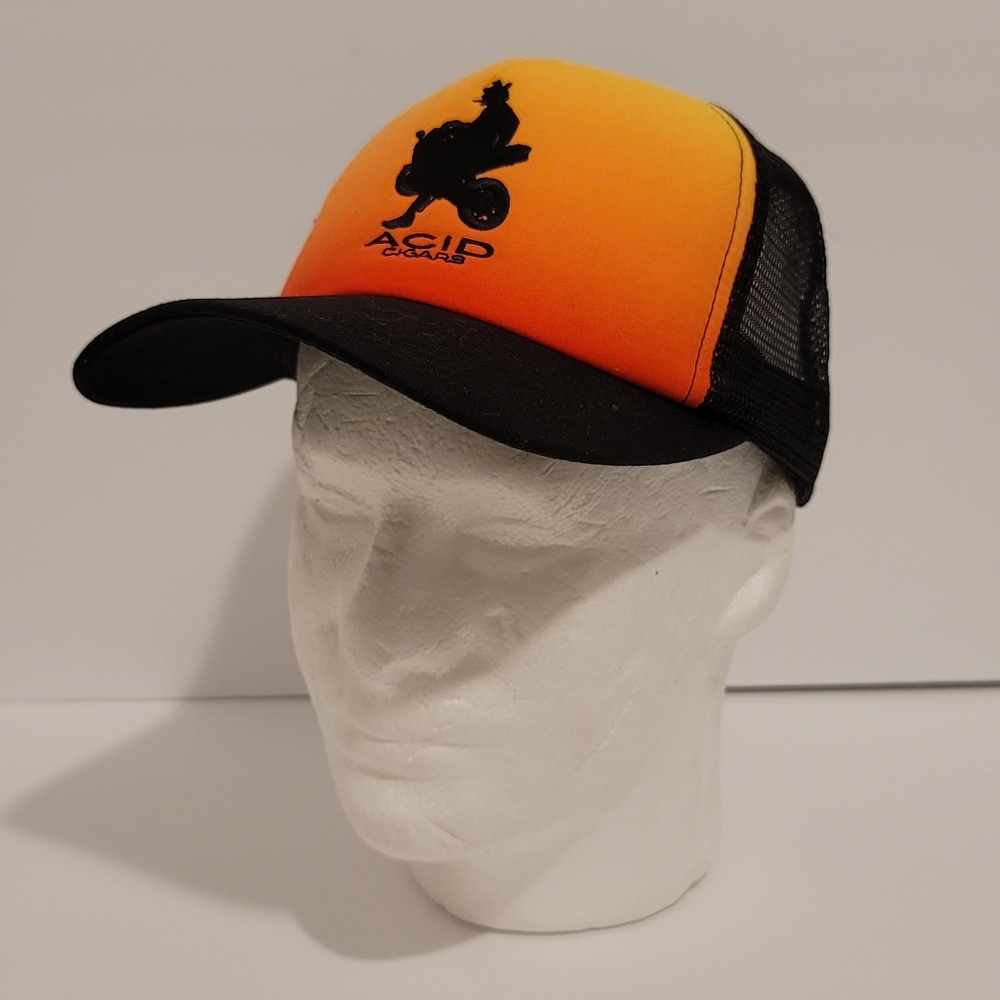 DREW ESTATE Acid Cigars Snapback Hat Cap Ombre Motorcycle Sunset